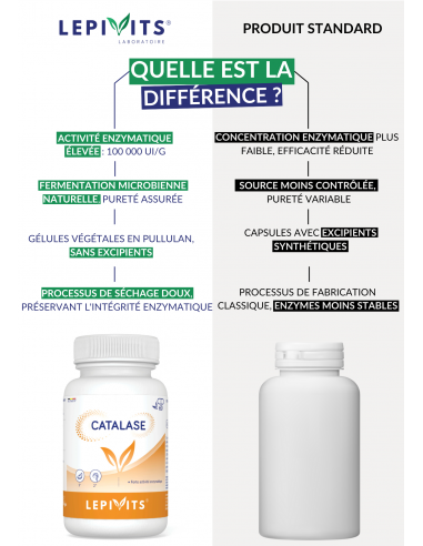 Comparaison de la Catalase