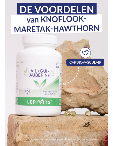 Knoflook-maretak-hawthorn 250 capsules Lepivits 2