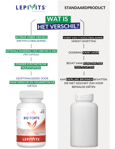 Verschil Vitamine B12