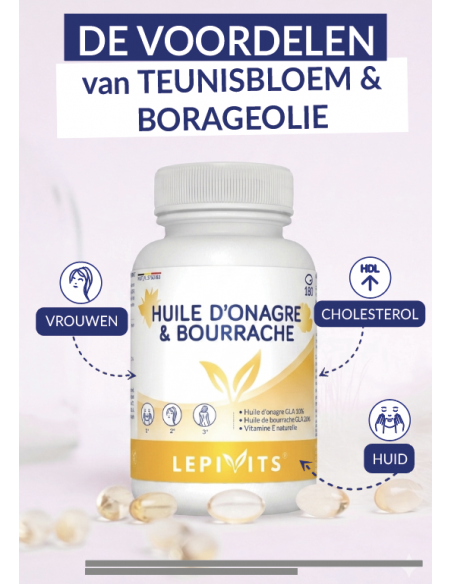 voordelen huile d'onagre et bourrache